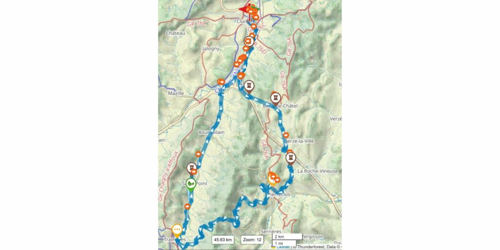 Itinéraire Cluny velo (2)